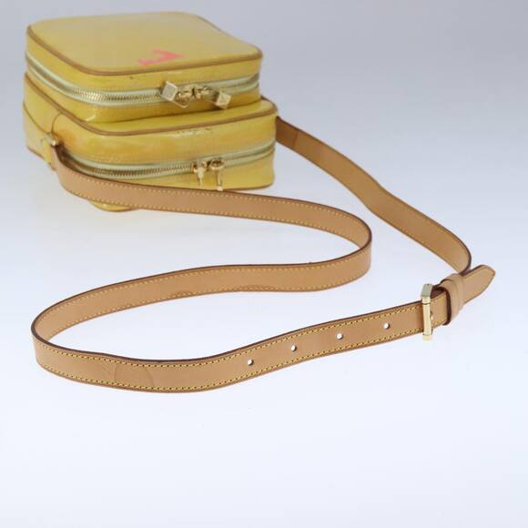 LOUIS VUITTON Monogram Vernis Wooster Shoulder Bag Yellow M91075 - Picture 7 of 12